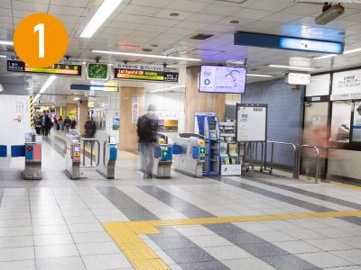 ジョイナス口改札より出ます。
