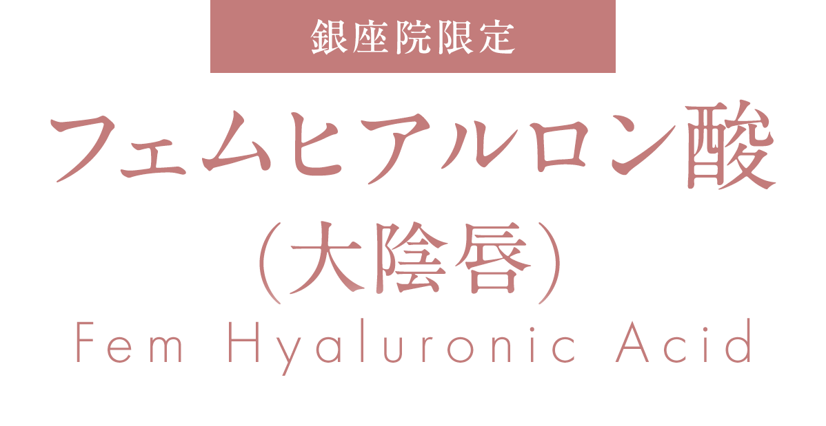 フェムヒアルロン酸(大陰唇)